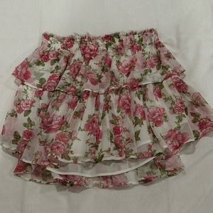 Loveshackfancy floral skirt